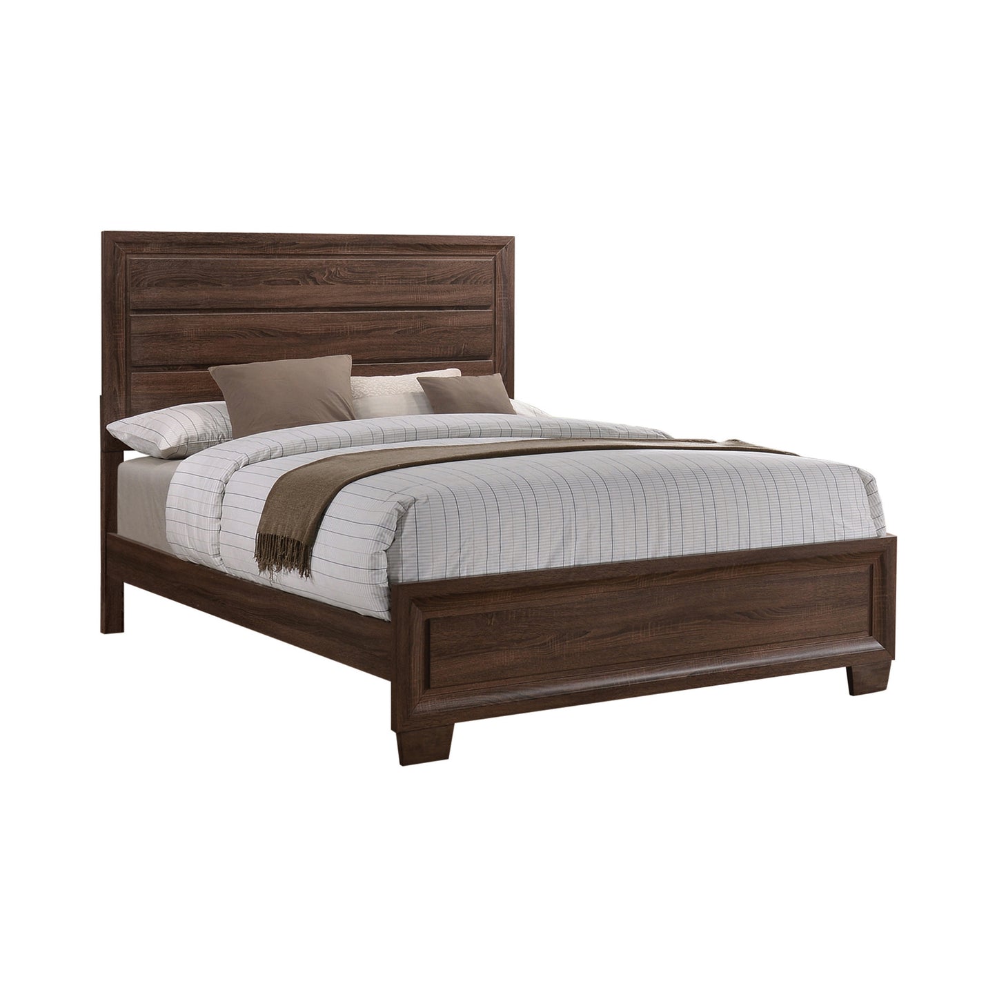 Brandon Panel Bed Medium Warm Brown 205321