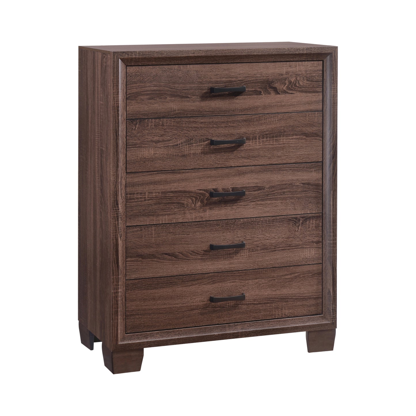 Brandon Panel Bed Medium Warm Brown 205321
