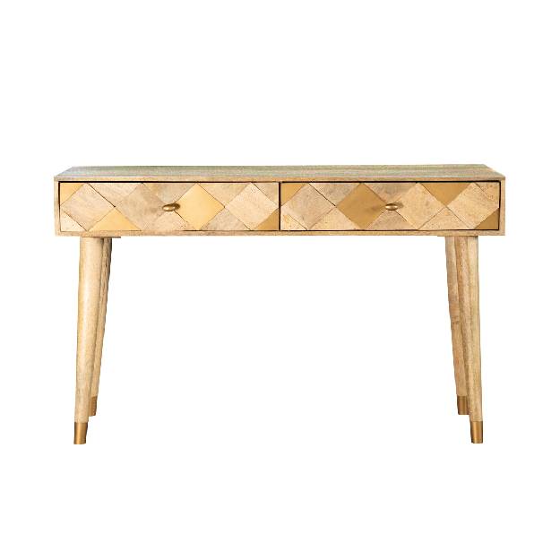 Rectangular Storage Console Table Natural - 933460
