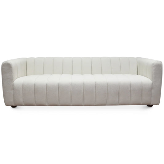 Clara White Boucle Sofa