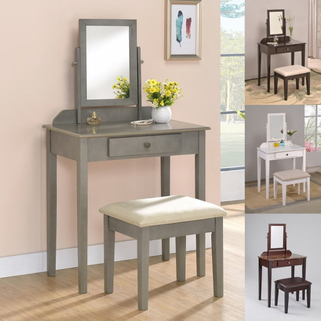 2208-ALL IRIS VANITY & STOOL SET