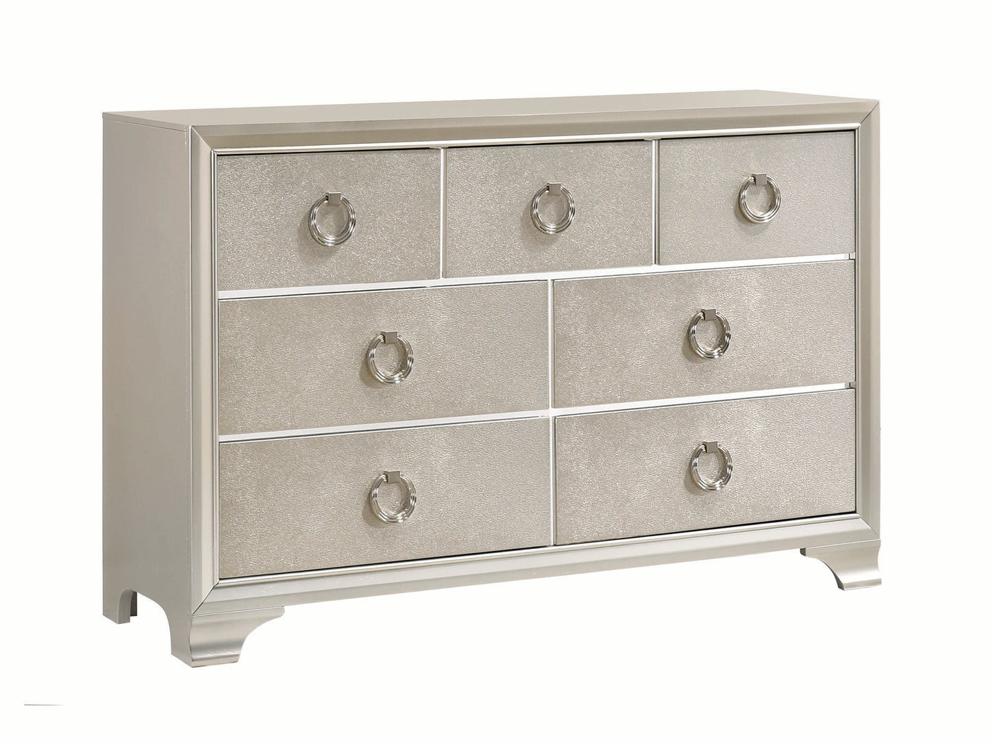 Salford Bedroom Set Metallic Sterling 222721