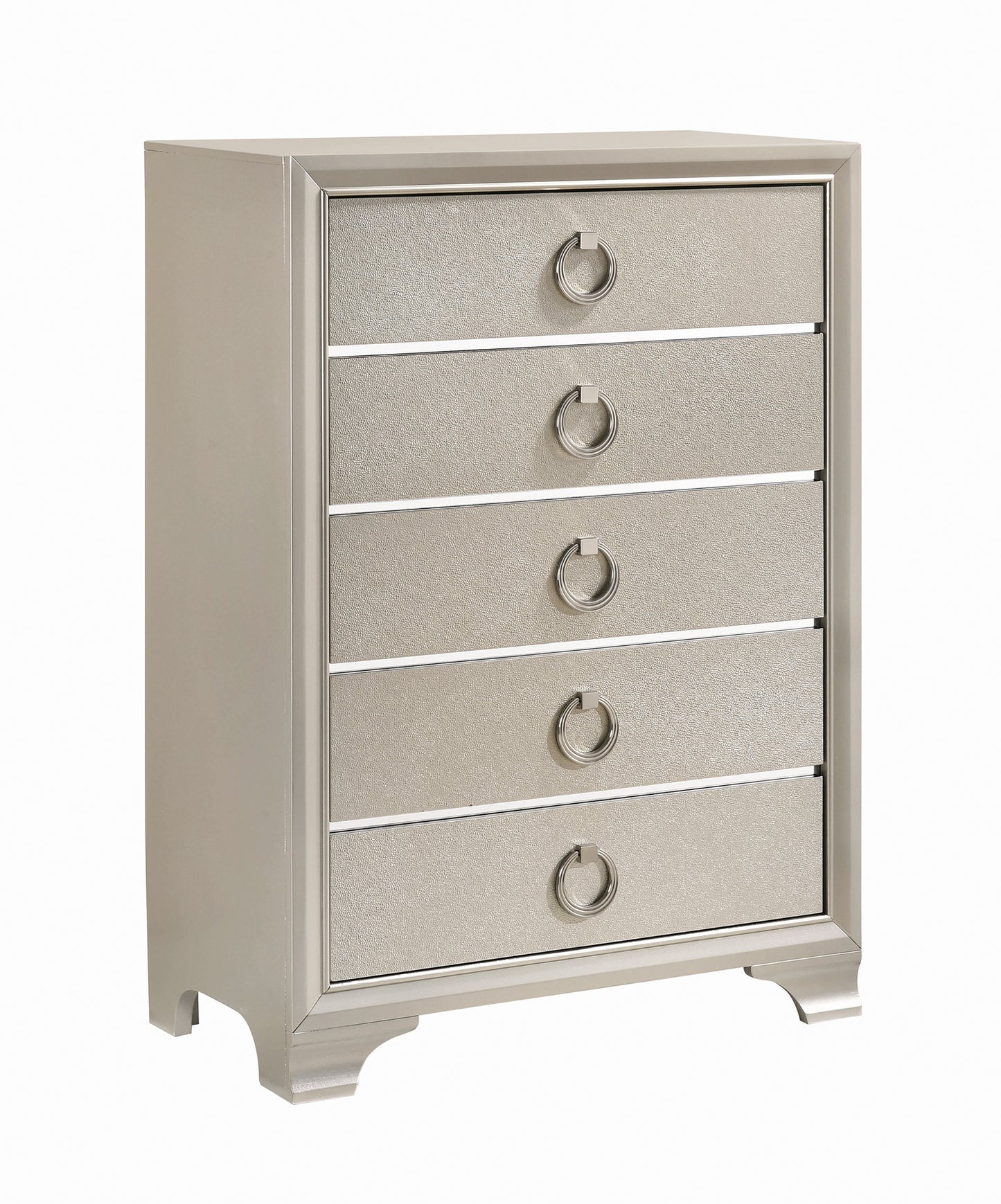 Salford Bedroom Set Metallic Sterling 222721
