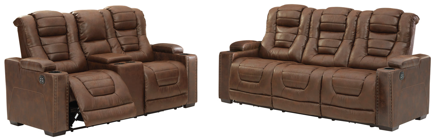 Owner's Box Sofa and Loveseat - PKG007281