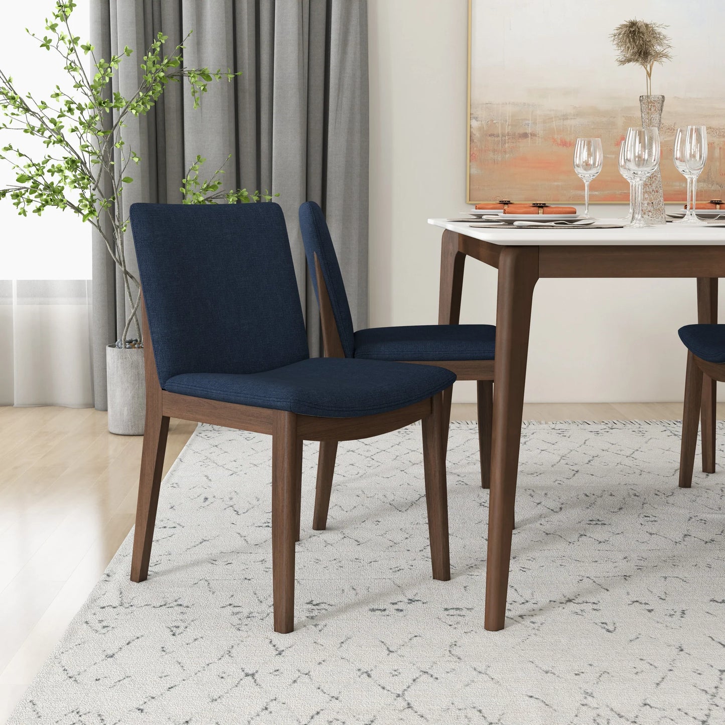 Virginia Dining Chair (Navy Blue)