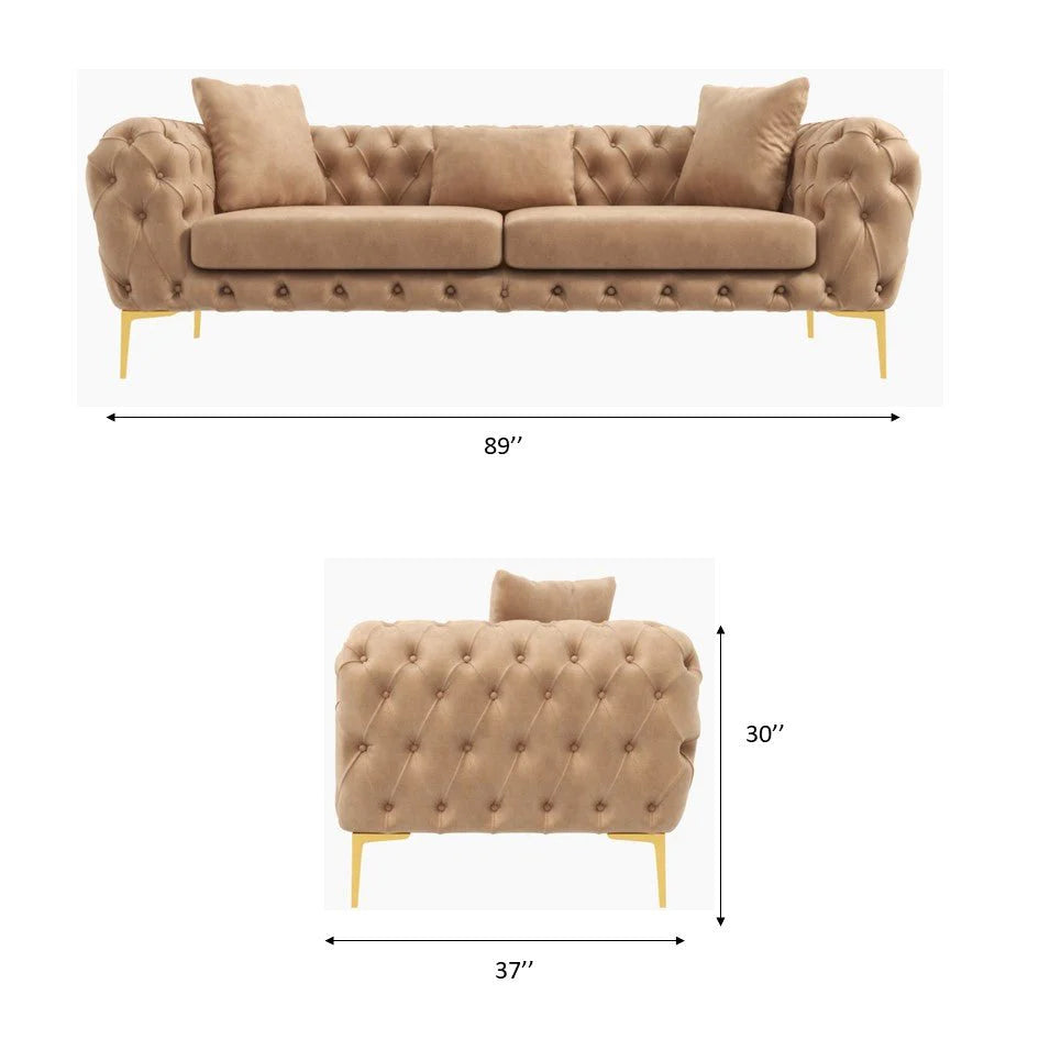 Jessica Sofa (Honey Velvet)