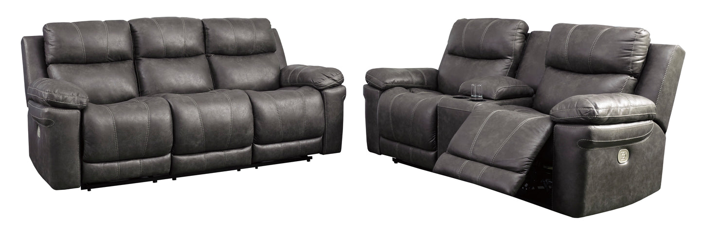 Erlangen Power Reclining Sofa and Loveseat - PKG001083