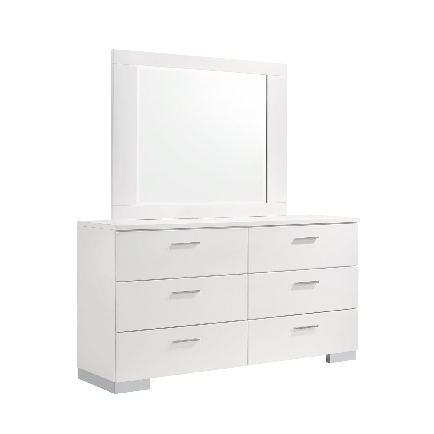 Jeremaine Eastern Bed Room Set Upholstered White 300345