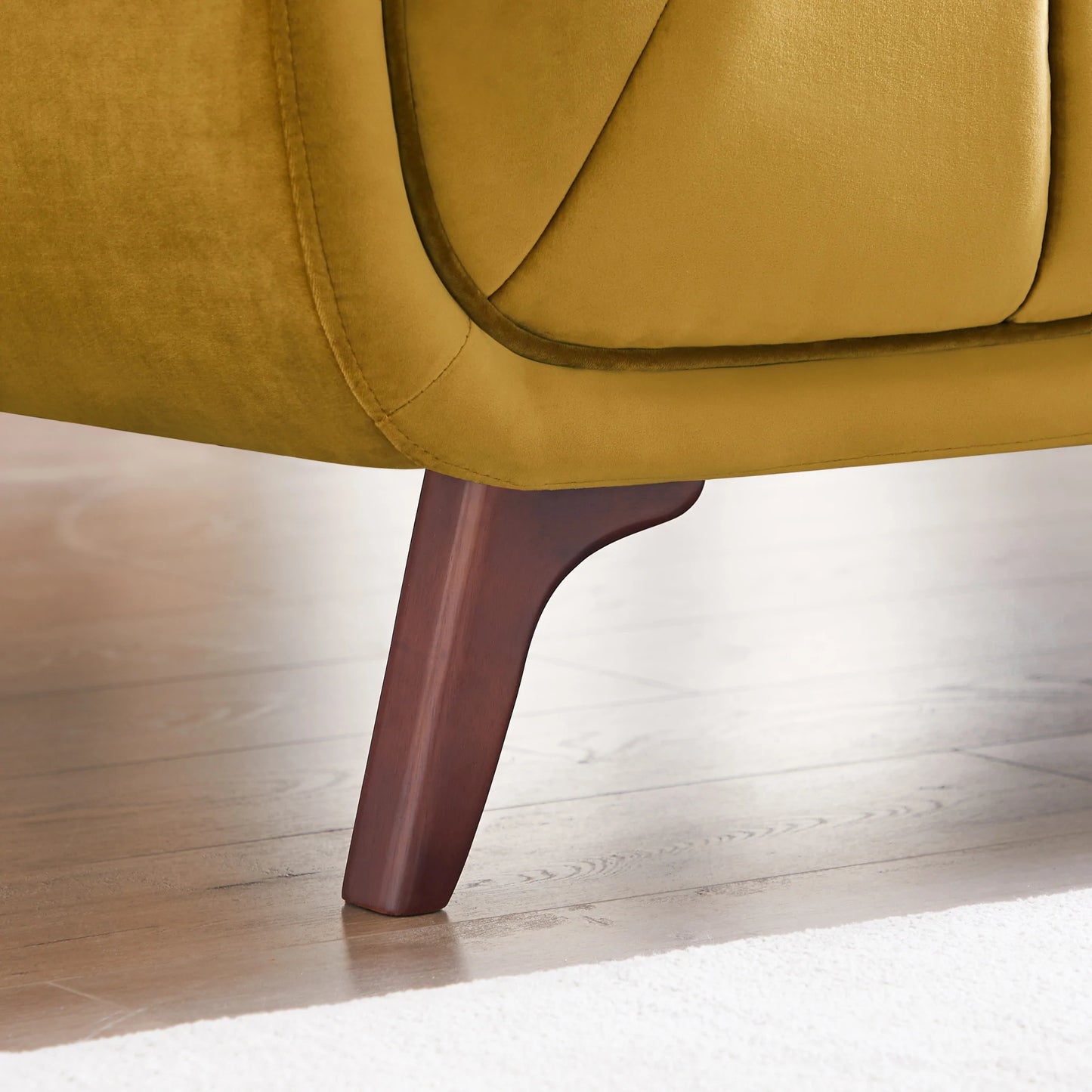 Kano Large Gold Velvet Sofa