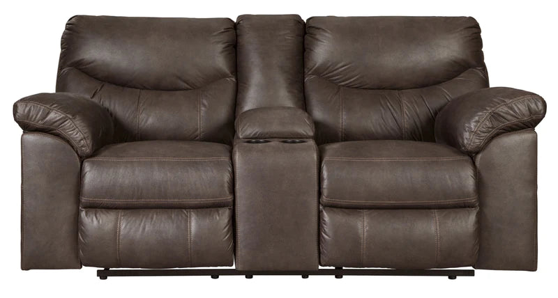 Boxberg Teak Reclining Loveseat with Console | 3380394