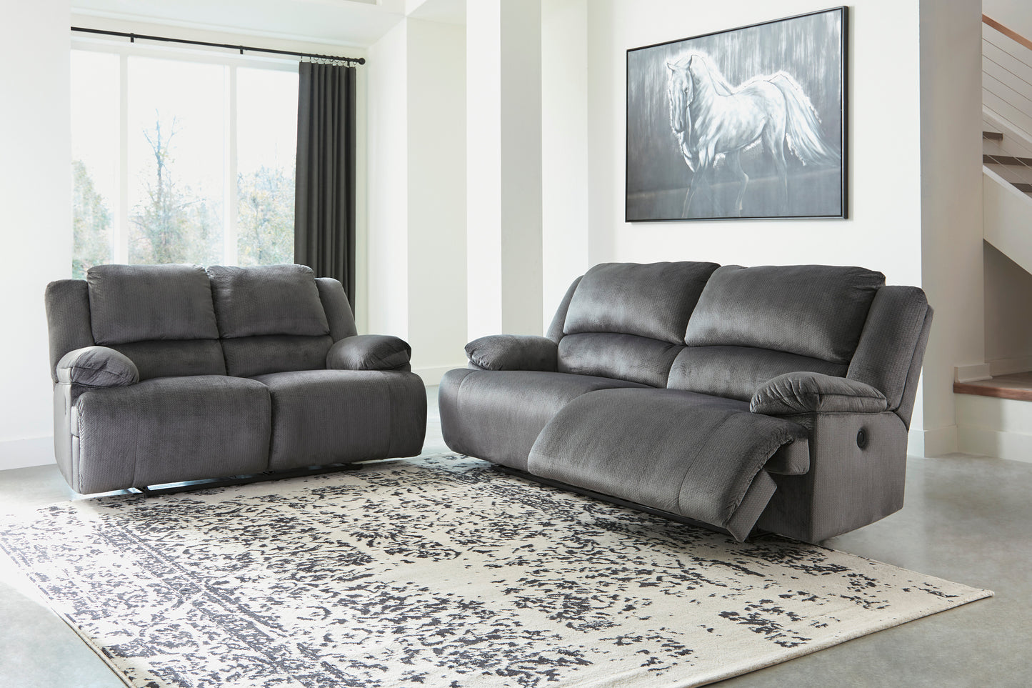 Clonmel Power Reclining Sofa, Loveseat and Recliner - PKG001175