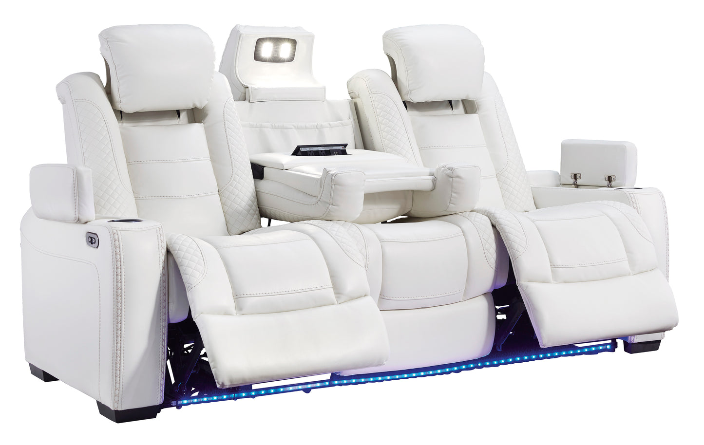 Party Time Power Reclining Sofa and Loveseat- PKG010437