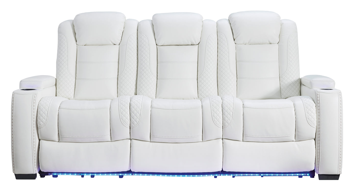 Party Time Power Reclining Sofa and Loveseat- PKG010437