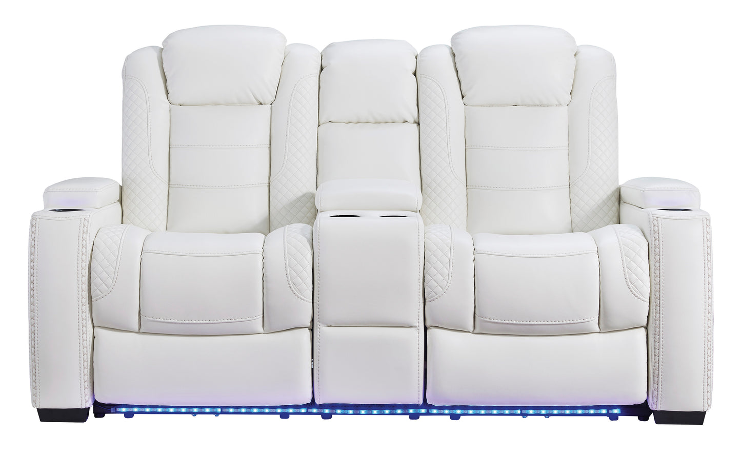 Party Time Power Reclining Sofa and Loveseat- PKG010437