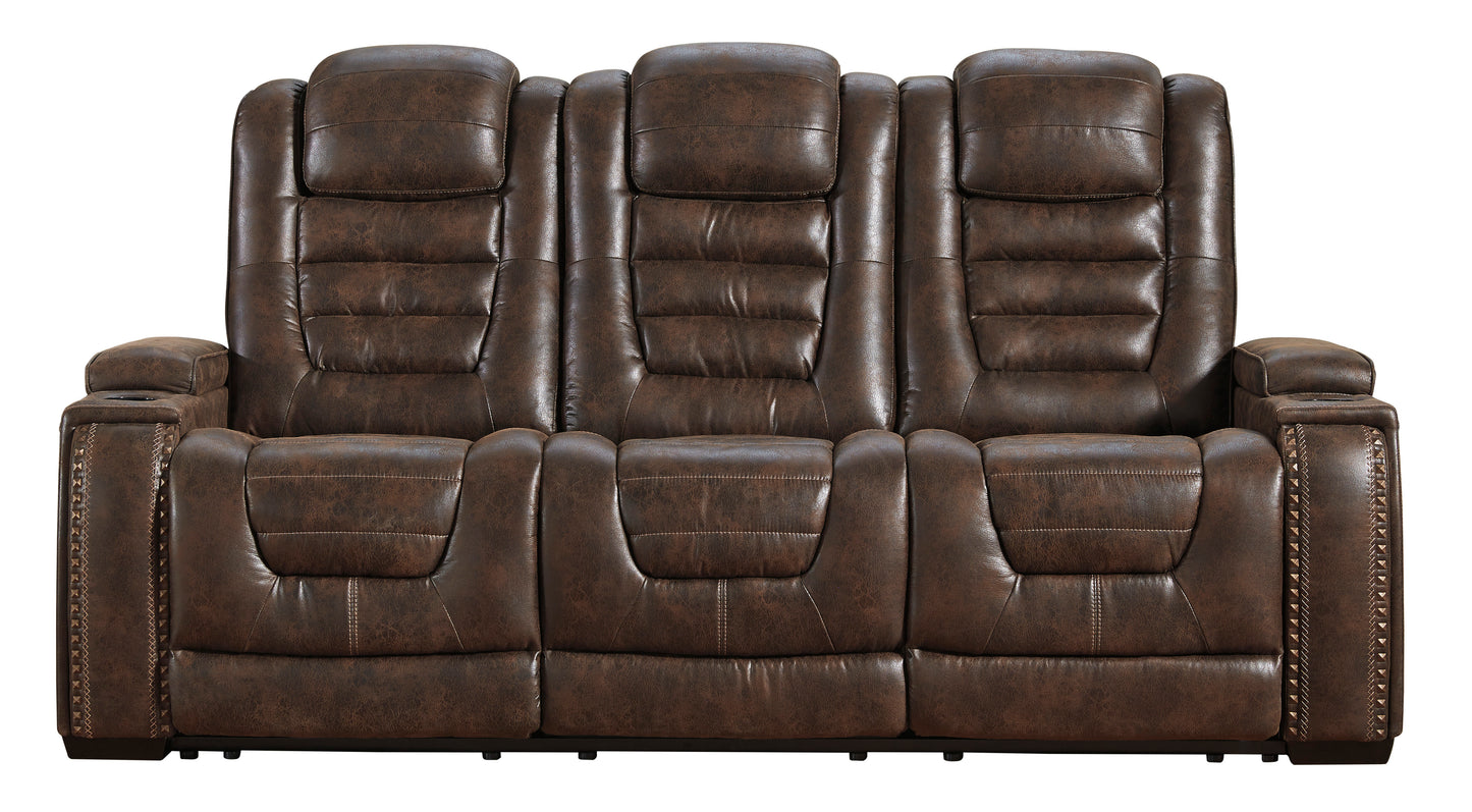 Game Zone Power Reclining Sofa and Loveseat - PKG001191