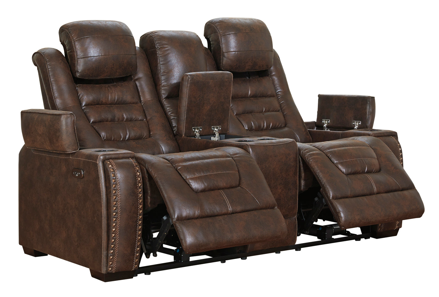 Game Zone Power Reclining Sofa and Loveseat - PKG001191