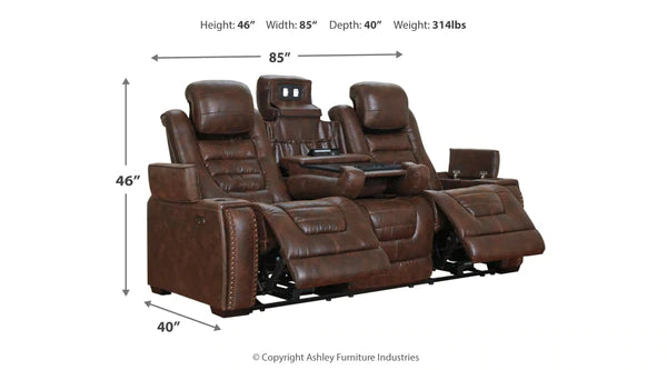 Game Zone Bark Power Reclining Sofa | 3850115