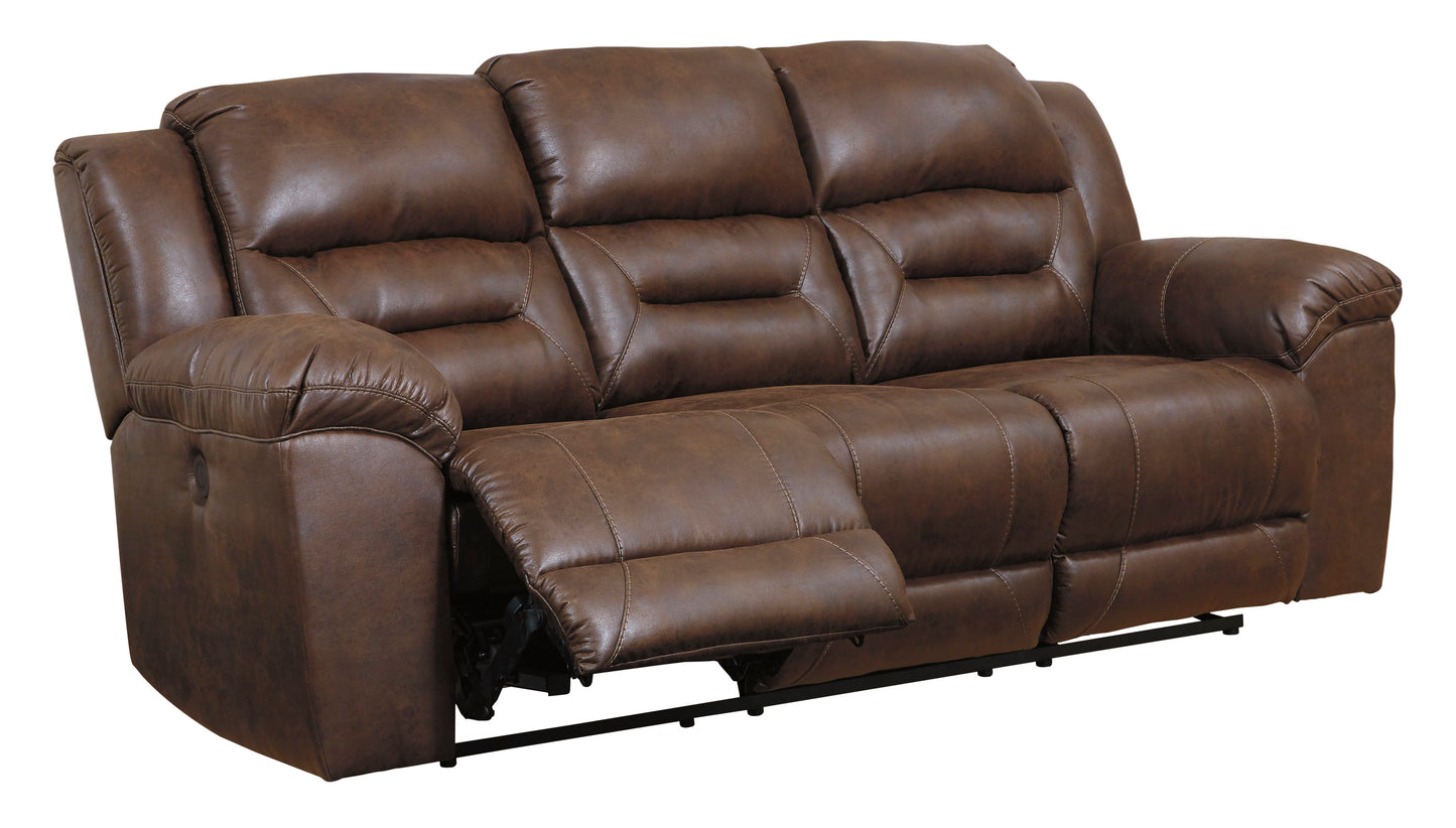 Stoneland Power Reclining Sofa and Loveseat - PKG001244