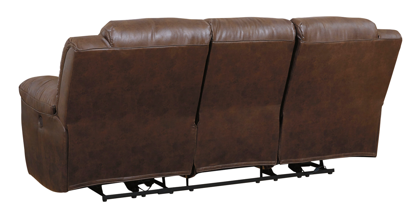 Stoneland Power Reclining Sofa and Loveseat - PKG001244