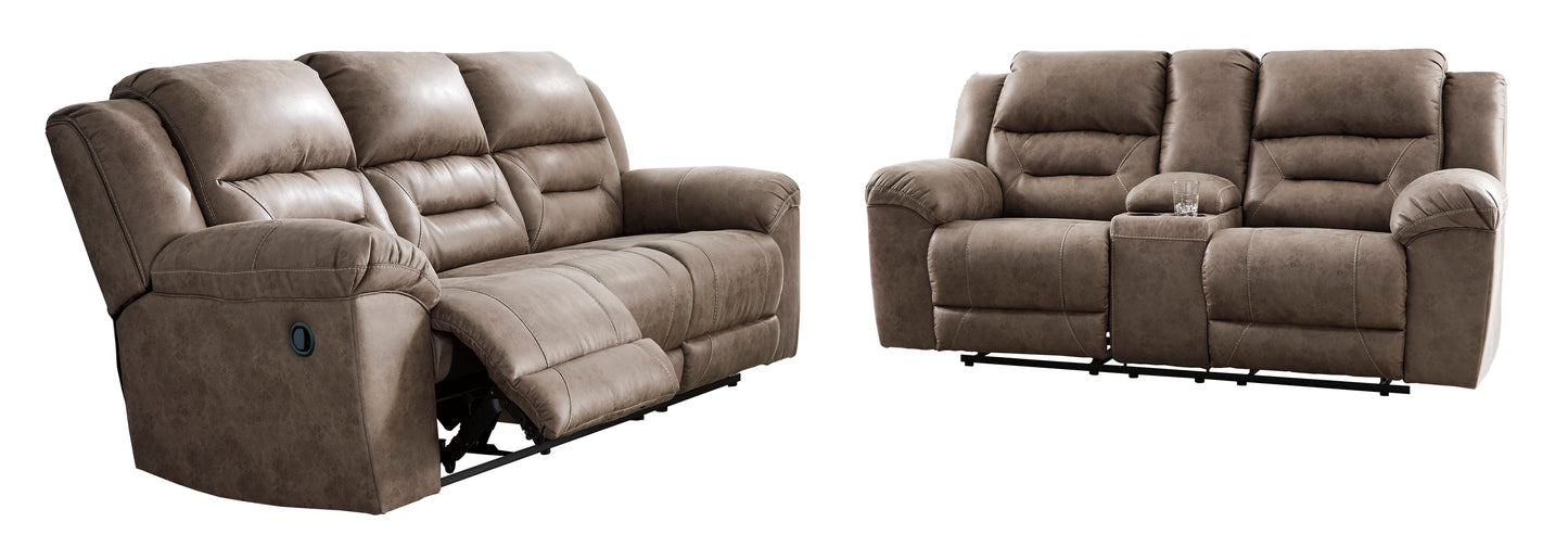 Stoneland Sofa and Loveseat - PKG001247