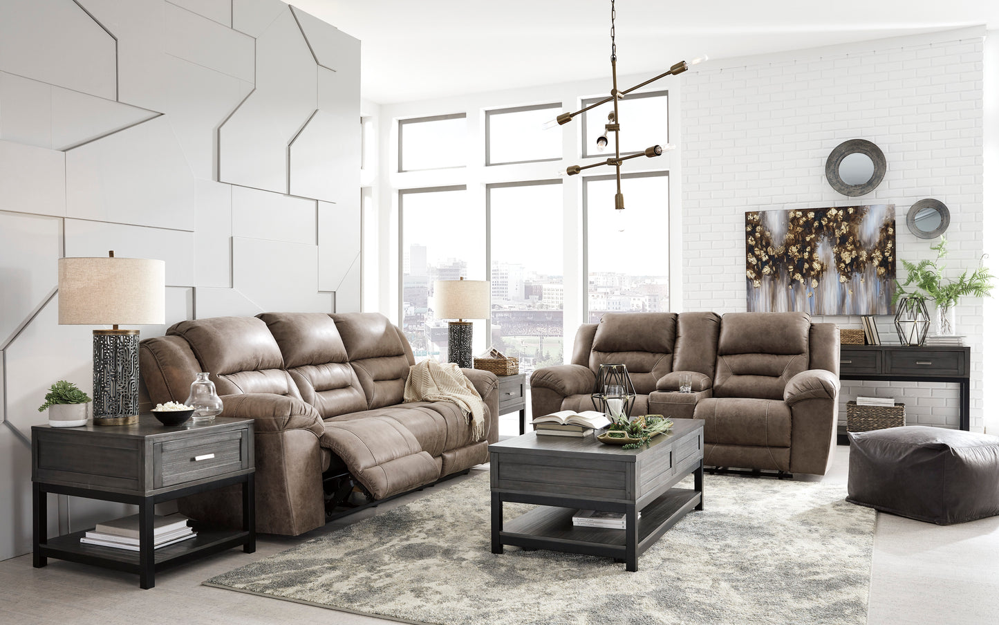 Stoneland Sofa and Loveseat - PKG001247