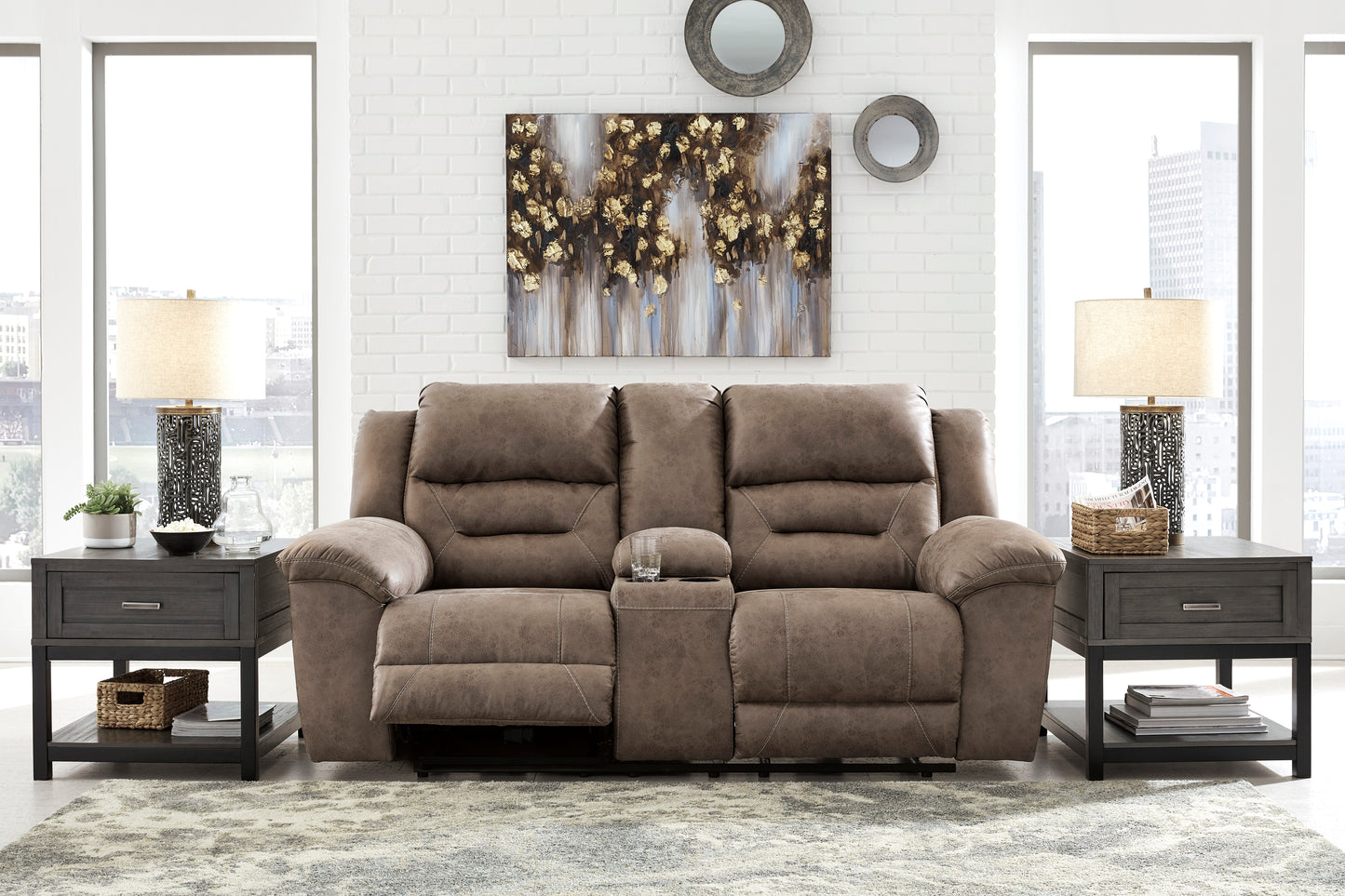 Stoneland Sofa and Loveseat - PKG001247