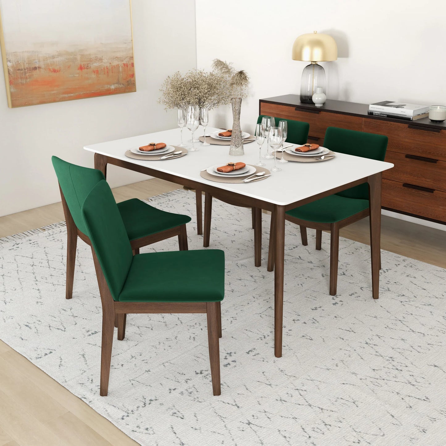 Virginia Dining Chair (Green Velvet)