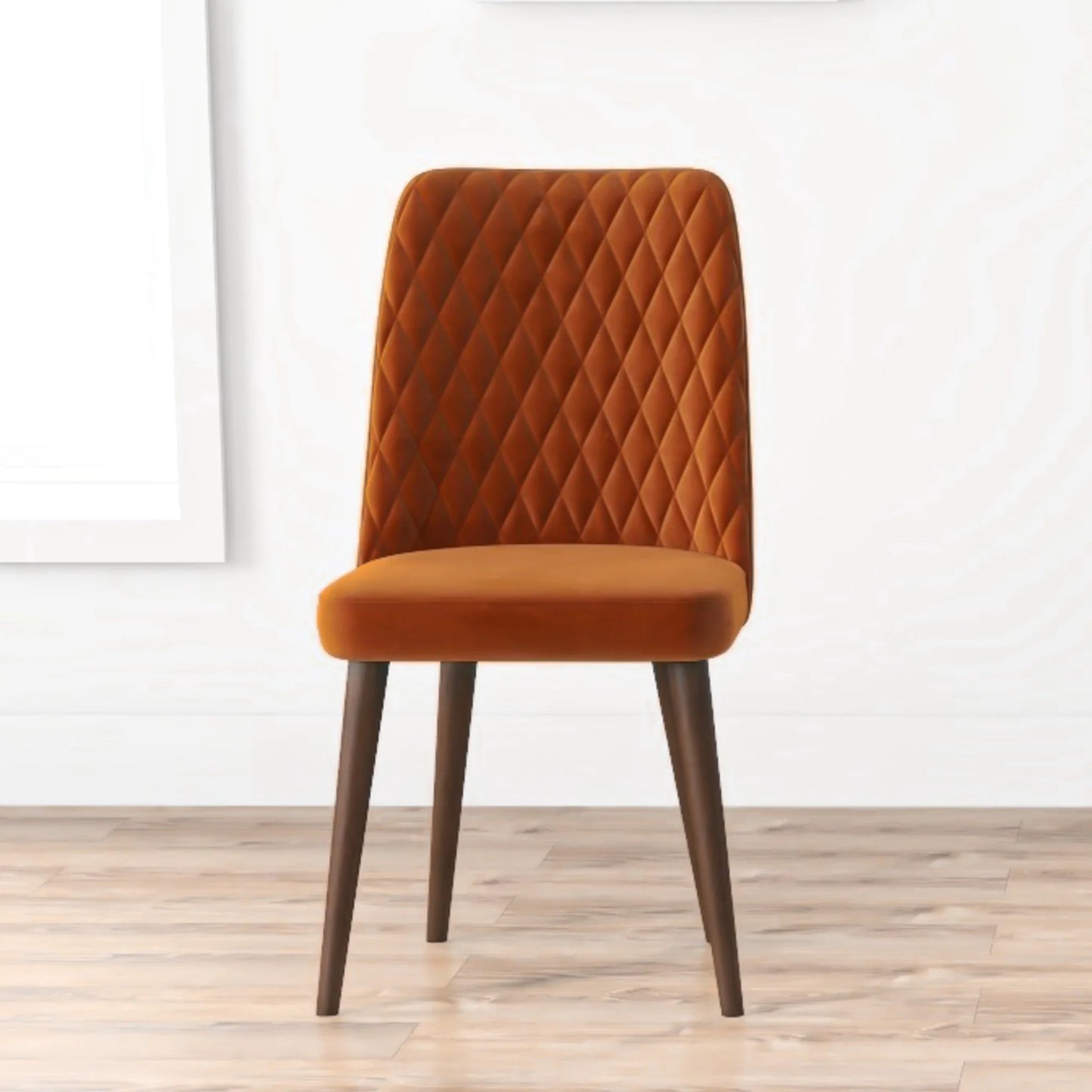 Evette Modern Burnt Orange Dining Chair