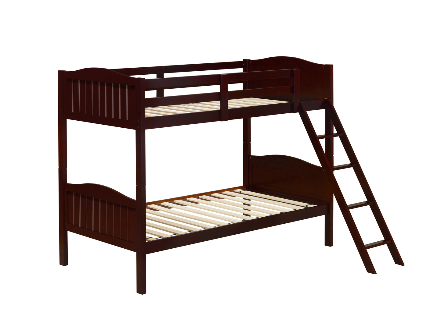 Littleton Twin/Twin Bunk Bed With Ladder Espresso - 405053BRN