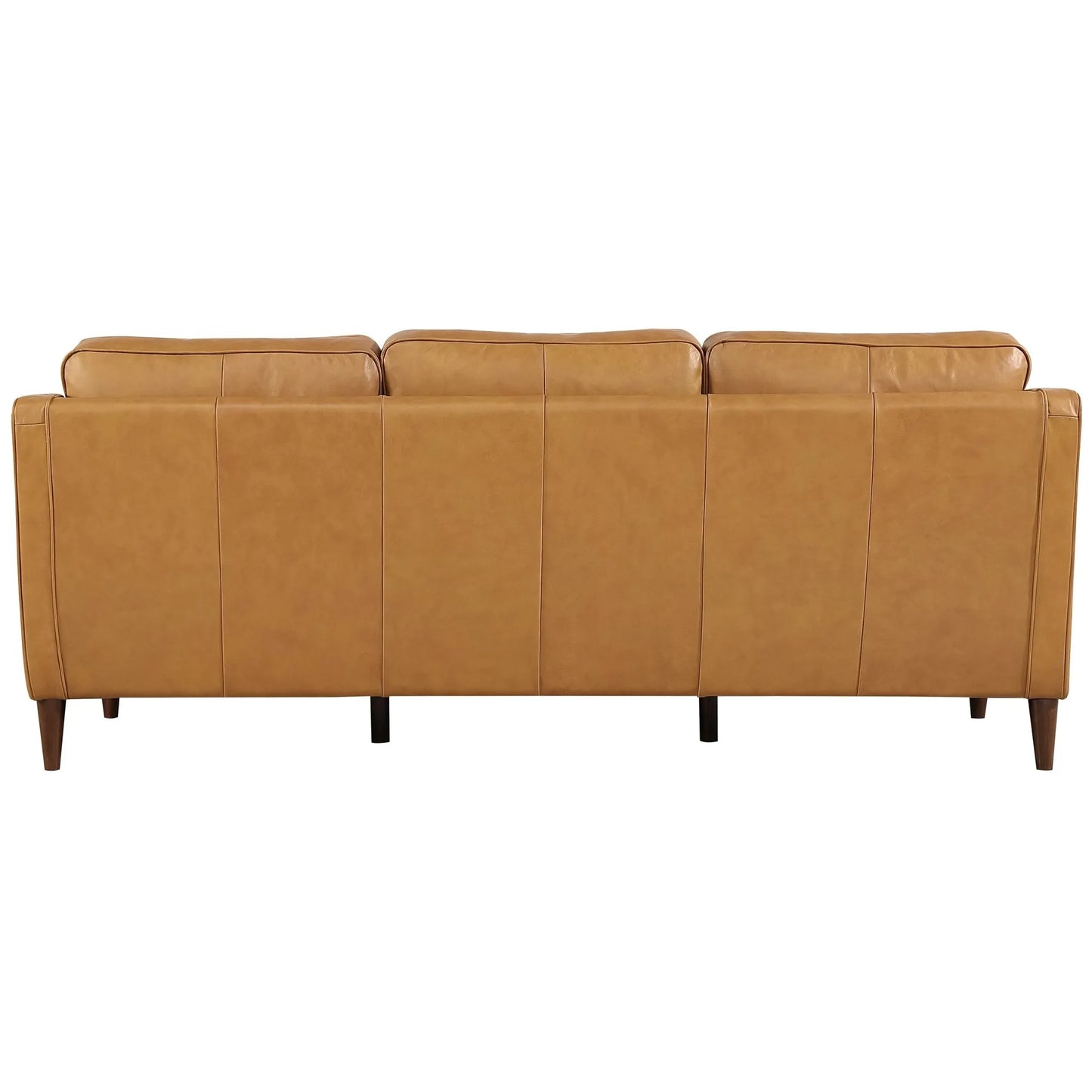 Manhattan Mid Century Modern Leather Sofa