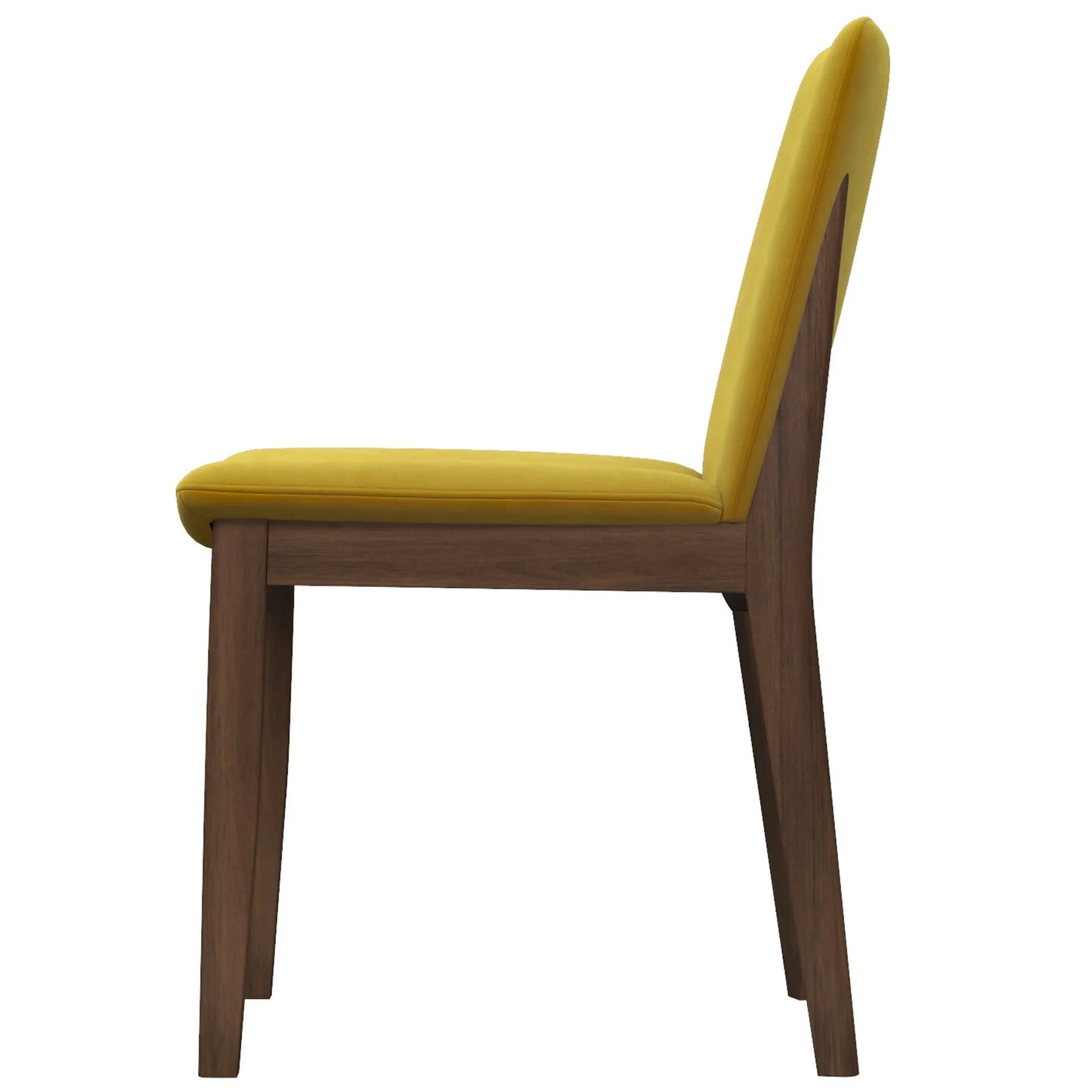 Virginia Dining Chair (Dark Yellow Velvet)