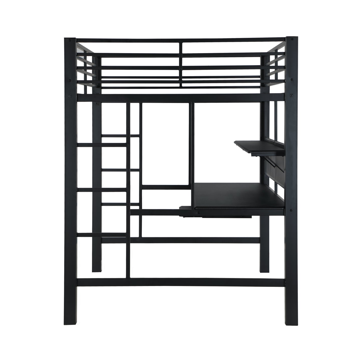 Avalon Full Workstation Loft Bed Black - 460023