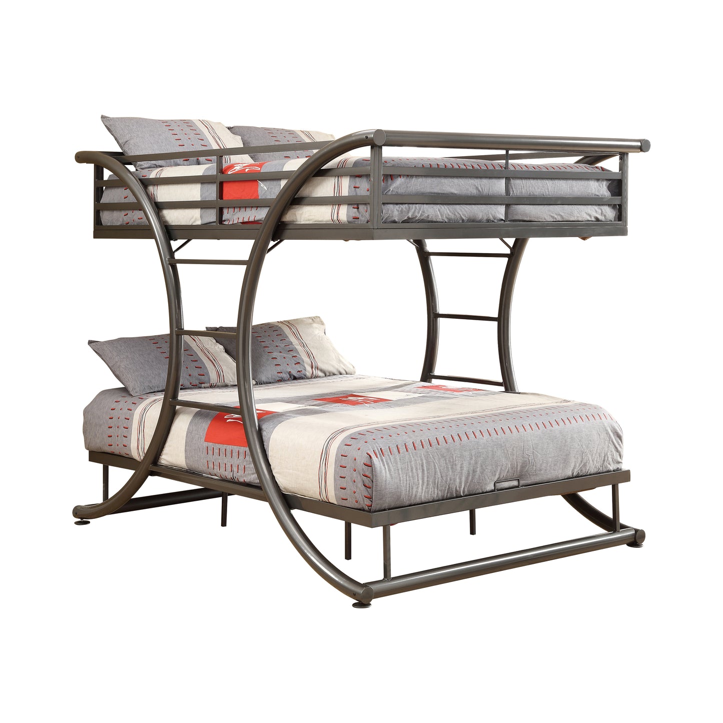 Stephan Full Over Full Bunk Bed Gunmetal - 460078