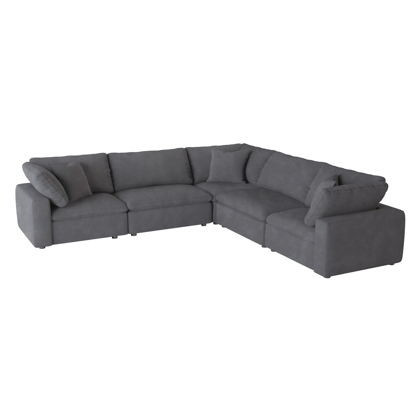 9546GY*6OT 6-Piece Modular Sectional with Ottoman