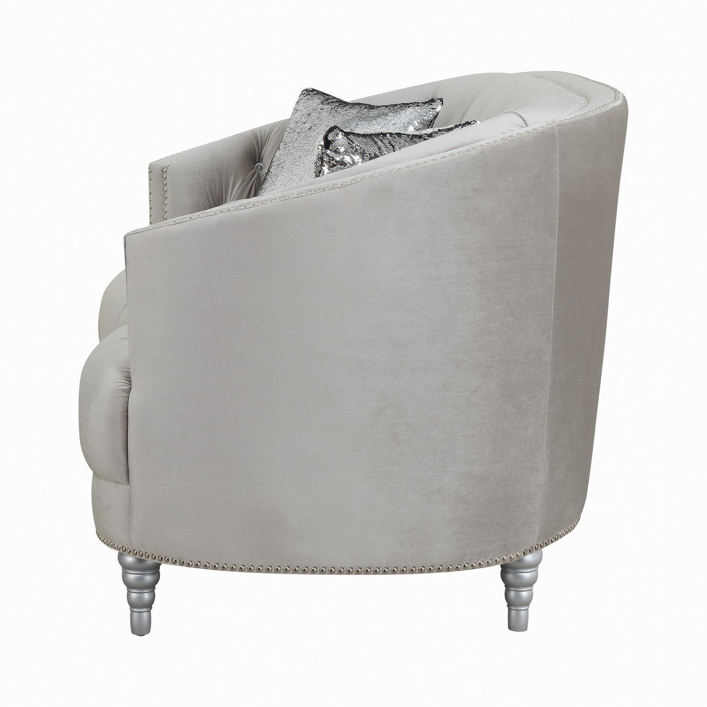 Avonlea Sloped Arm Tufted 2-3 Piece Living Room Set Grey 508461-S3