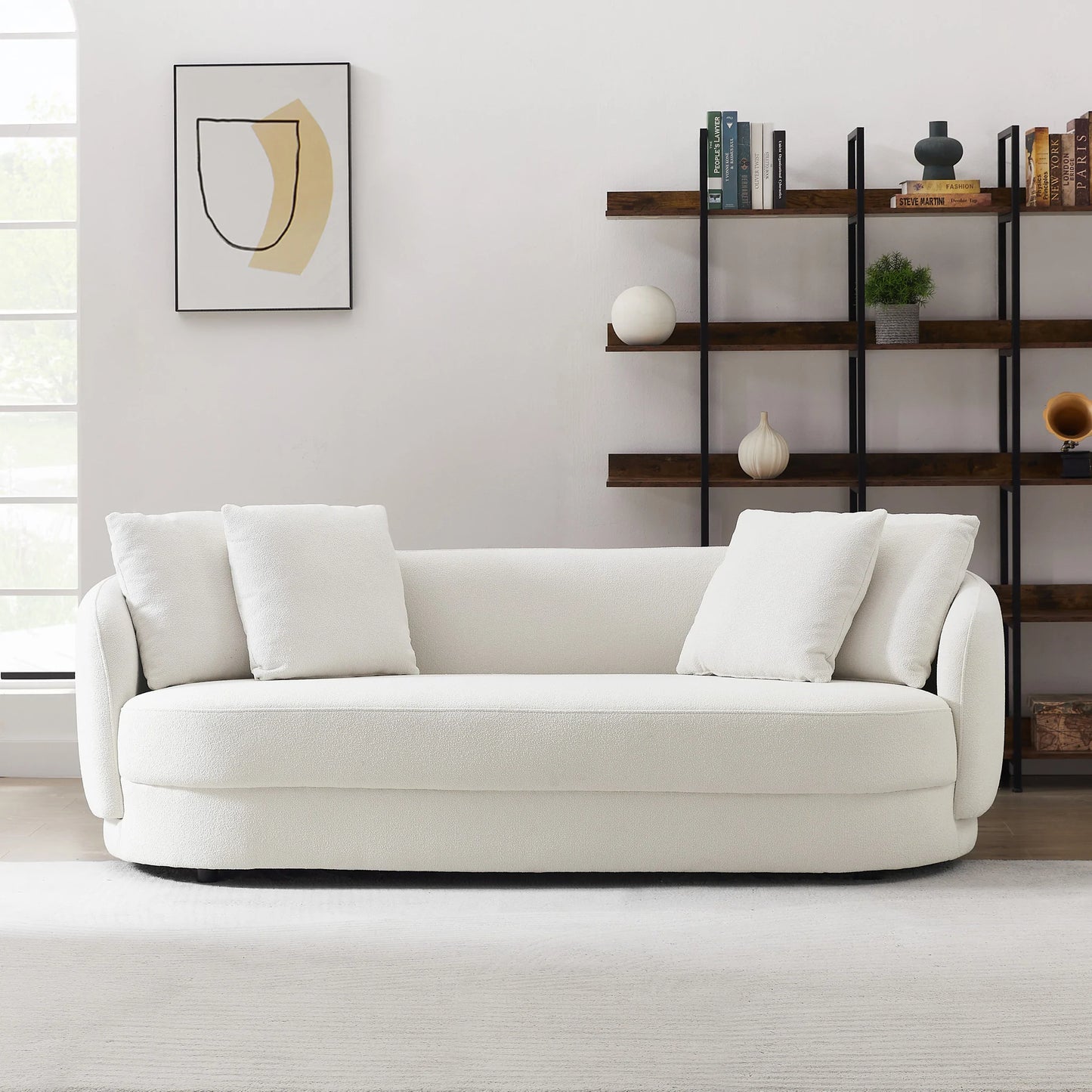Perth Sofa (Beige Boucle)