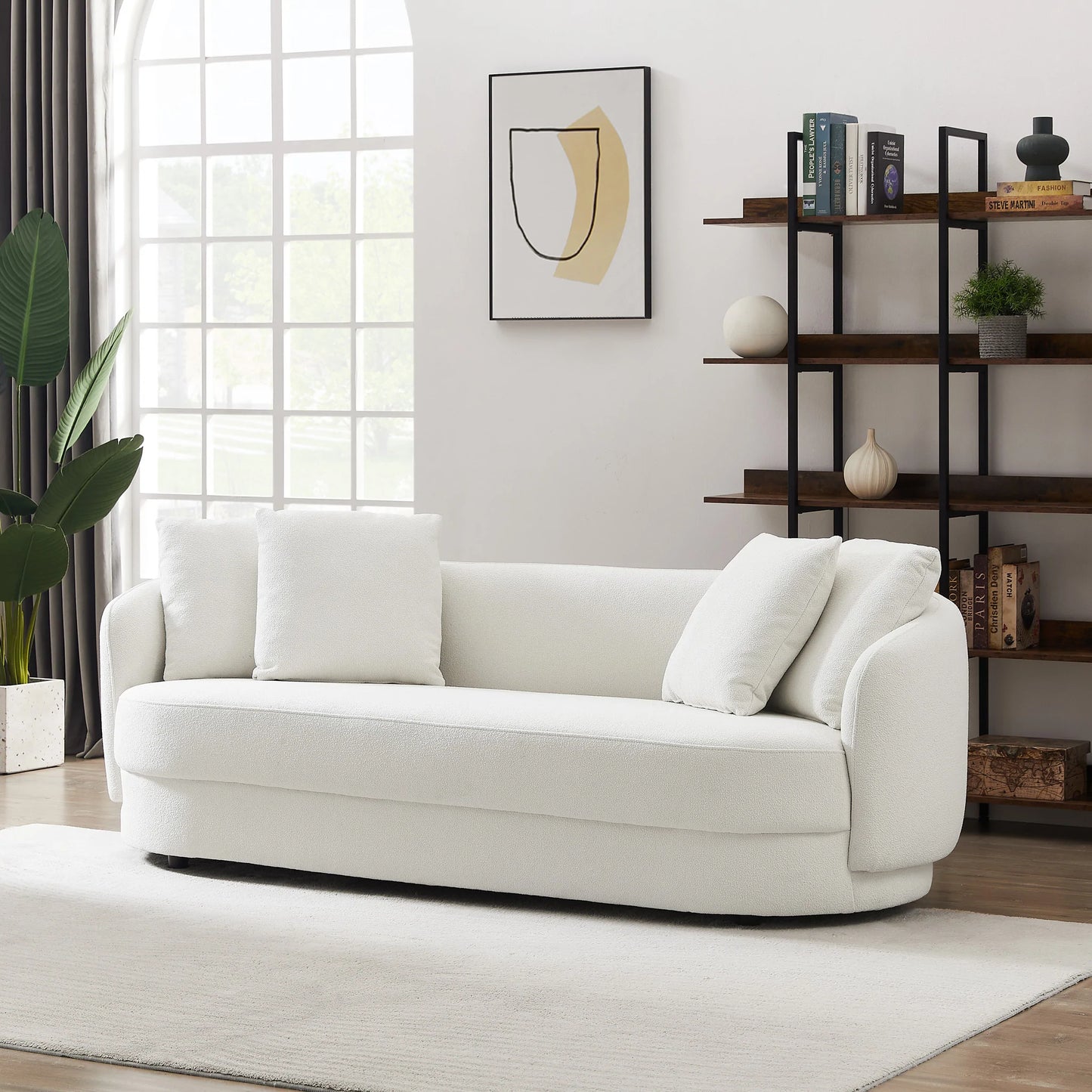 Perth Sofa (Beige Boucle)