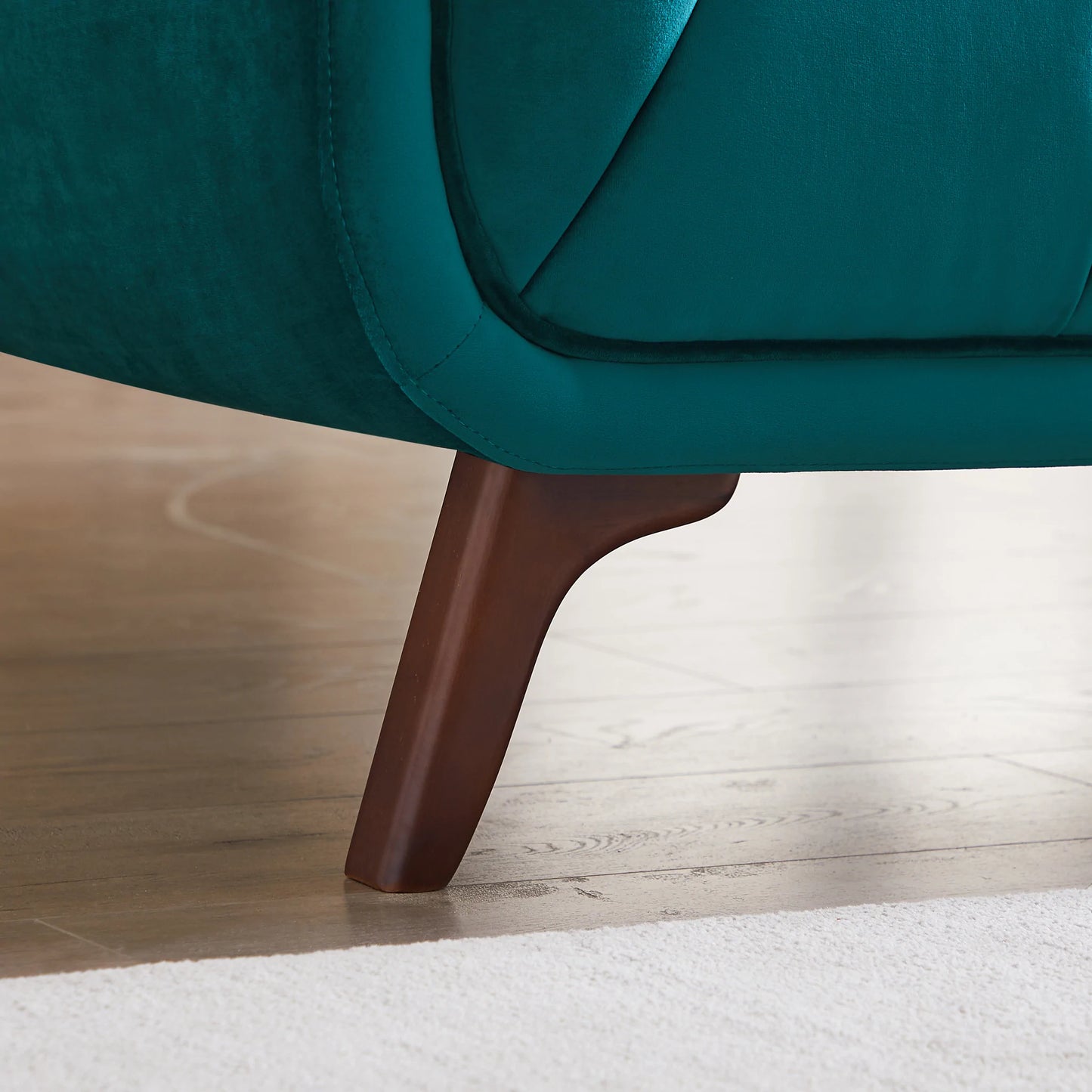 Kano Large Teal Velvet Sofa