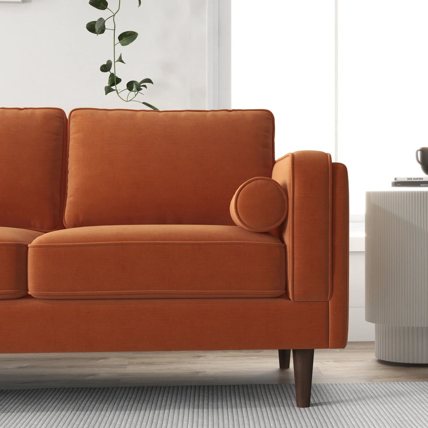 Fordham Sofa (Burnt Orange Velvet)