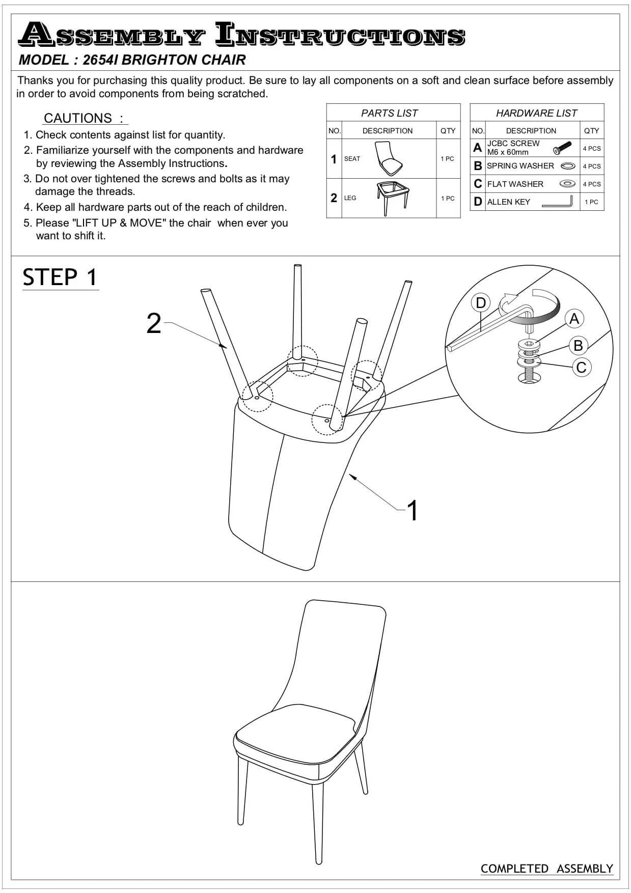 Brighton Dining Chair (Grey)