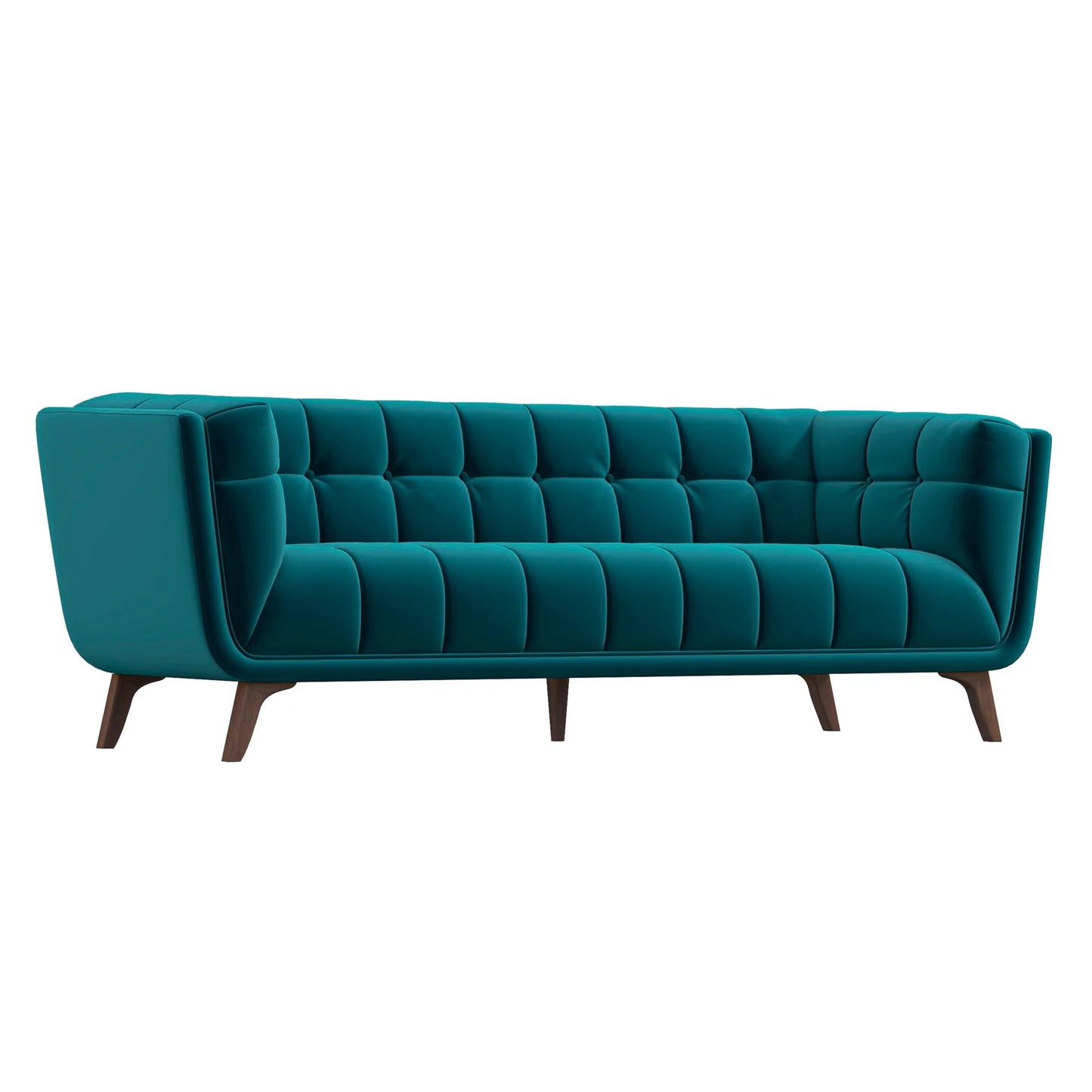 Kano Large Teal Velvet Sofa