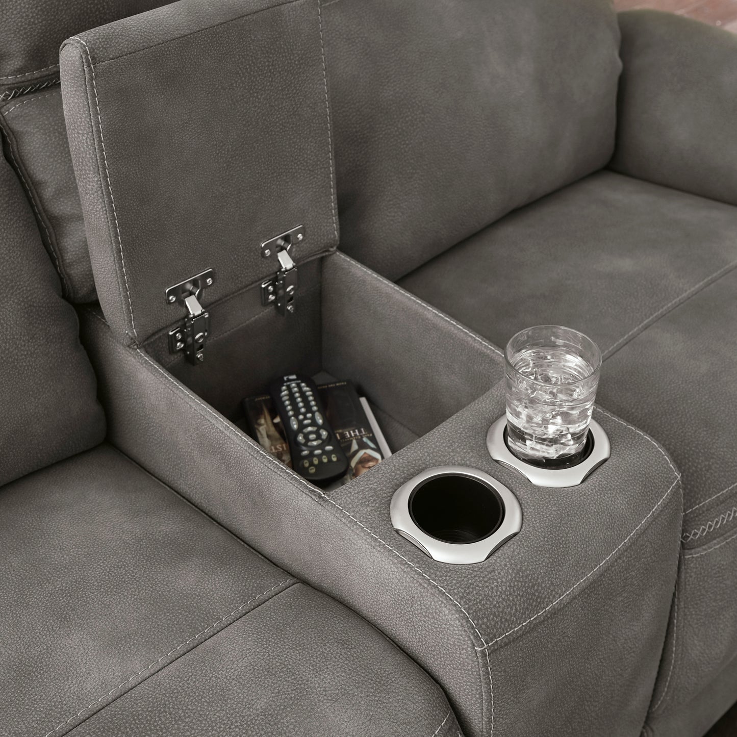 Next-Gen DuraPella Dual Power Reclining Sofa and Loveseat - PKG008140