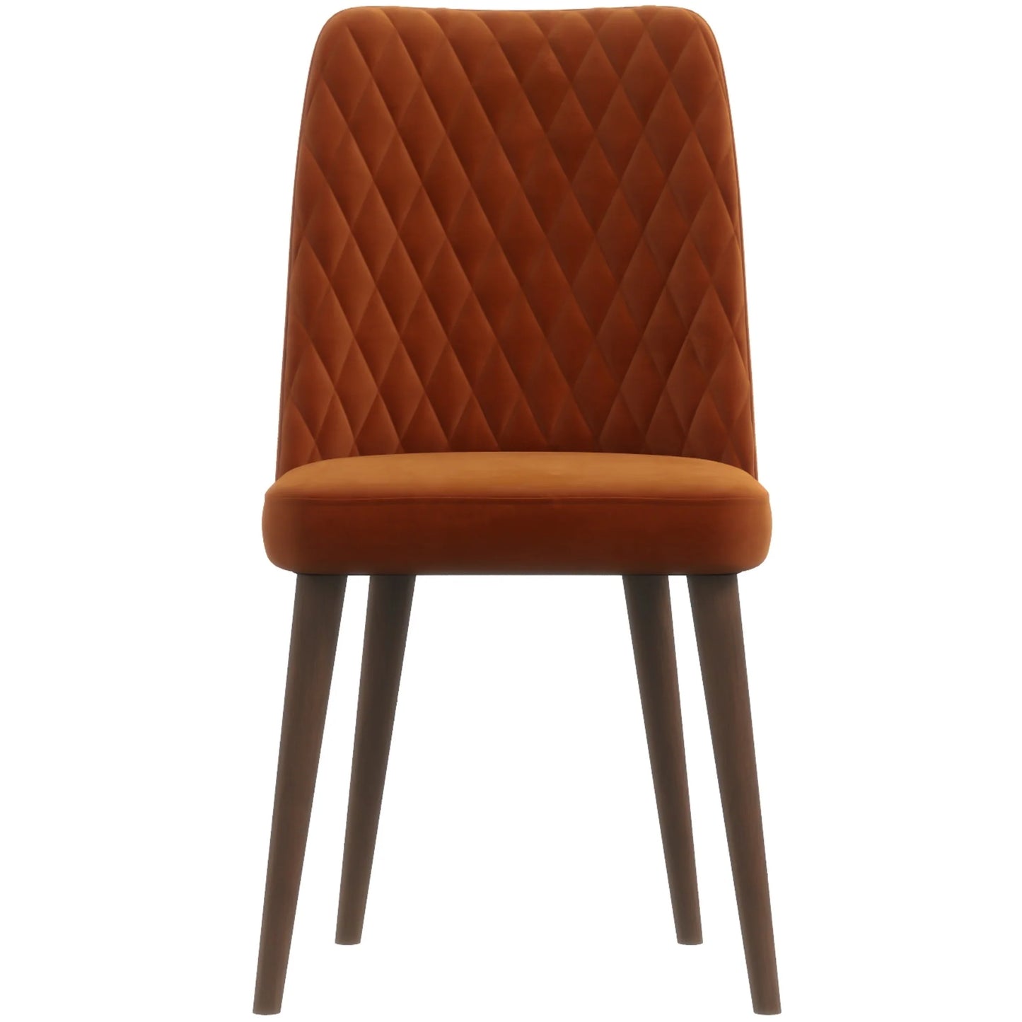 Evette Modern Burnt Orange Dining Chair