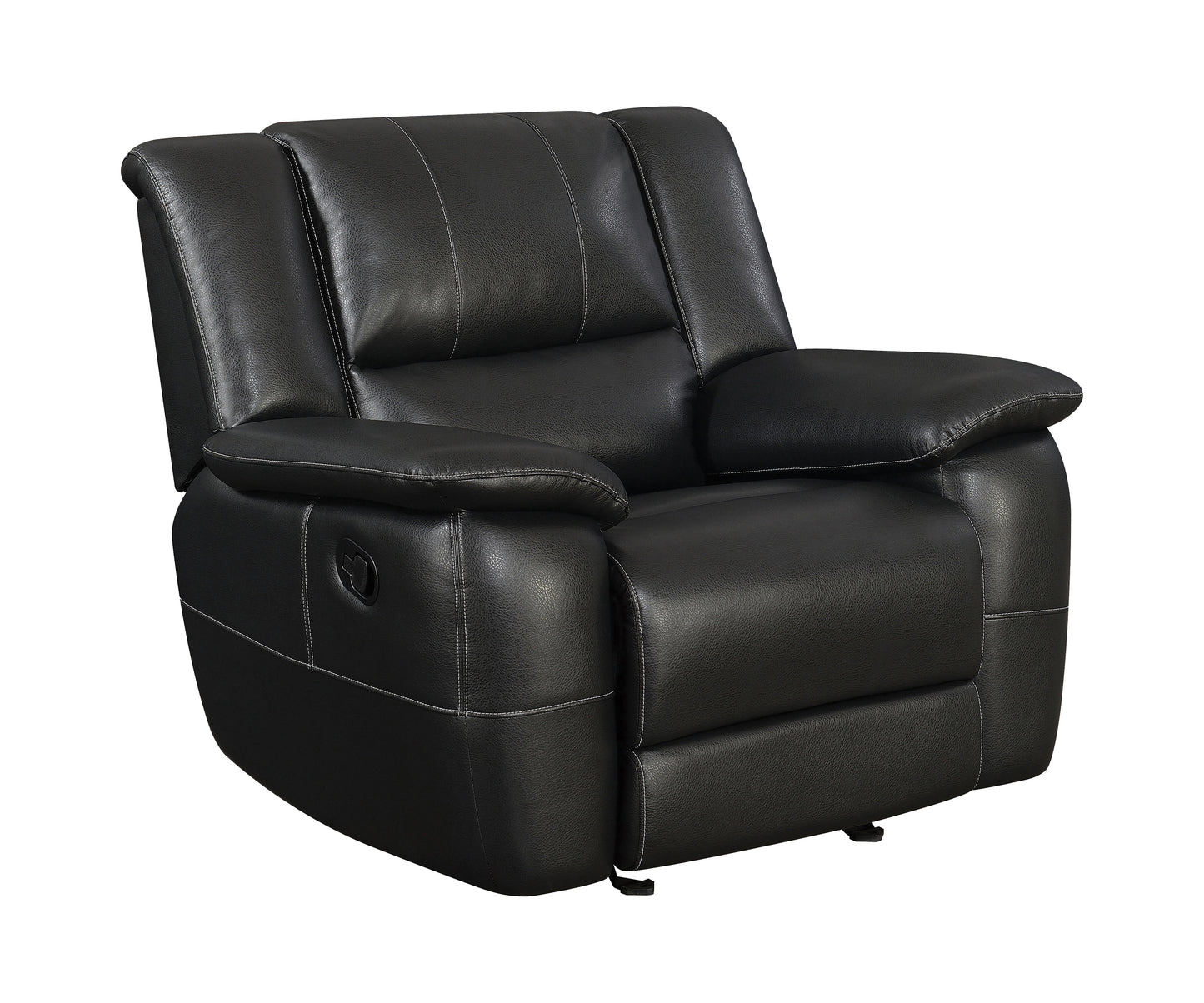 Lee Upholstered Pillow Top Arm Living Room Set Black - 601061