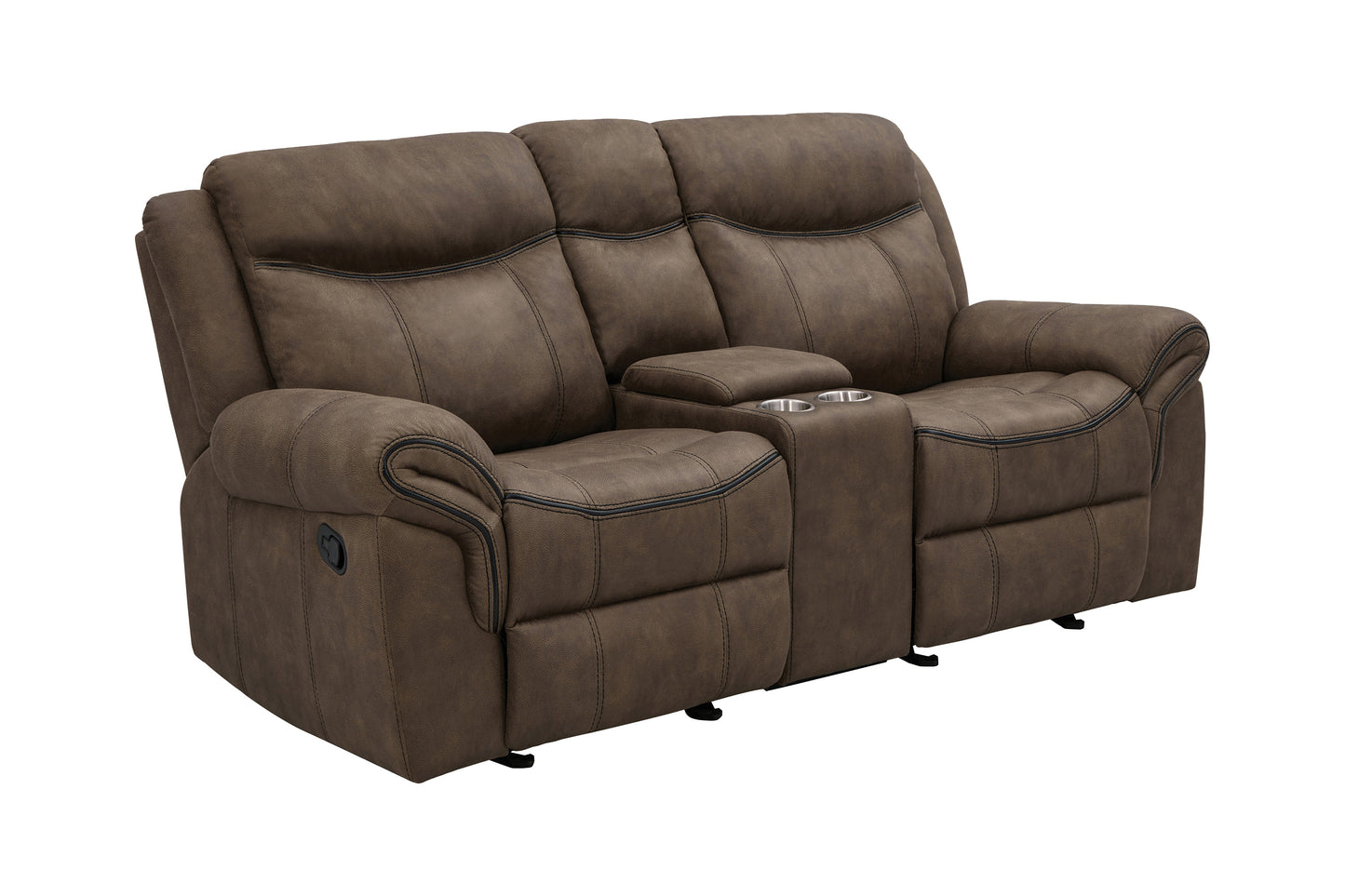 Sawyer Upholstered Tufted Living Room Set Macchiato Brown - 602334