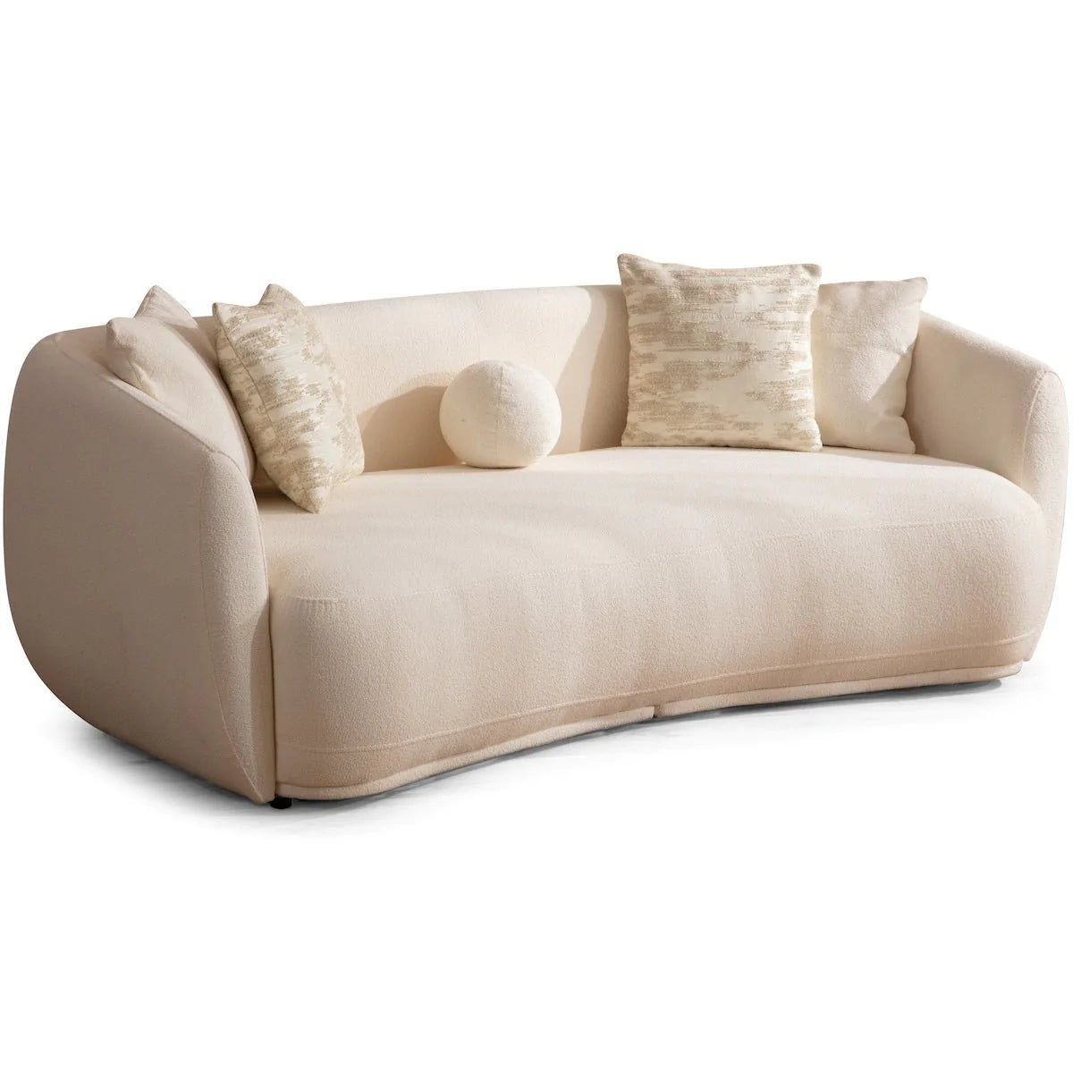 Layla Creme Boucle Sofa Medium