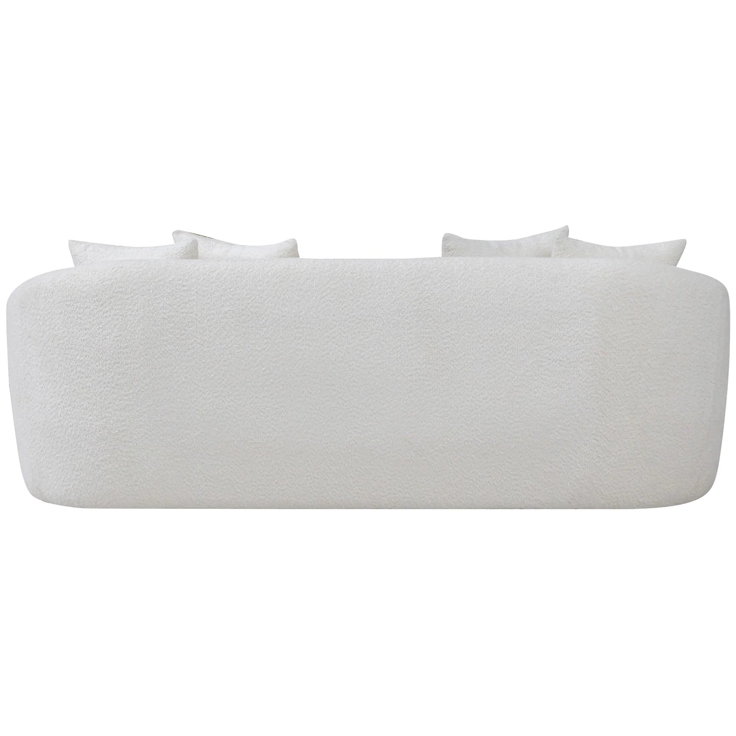 Lidia Ivory Boucle Japandi Style Sofa
