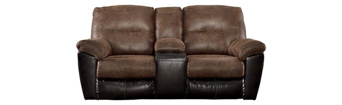 Follett Coffee Reclining Loveseat with Console | 6520294