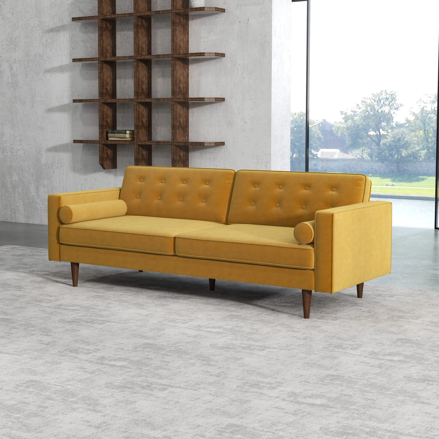 Kirby Sofa (Gold Velvet)