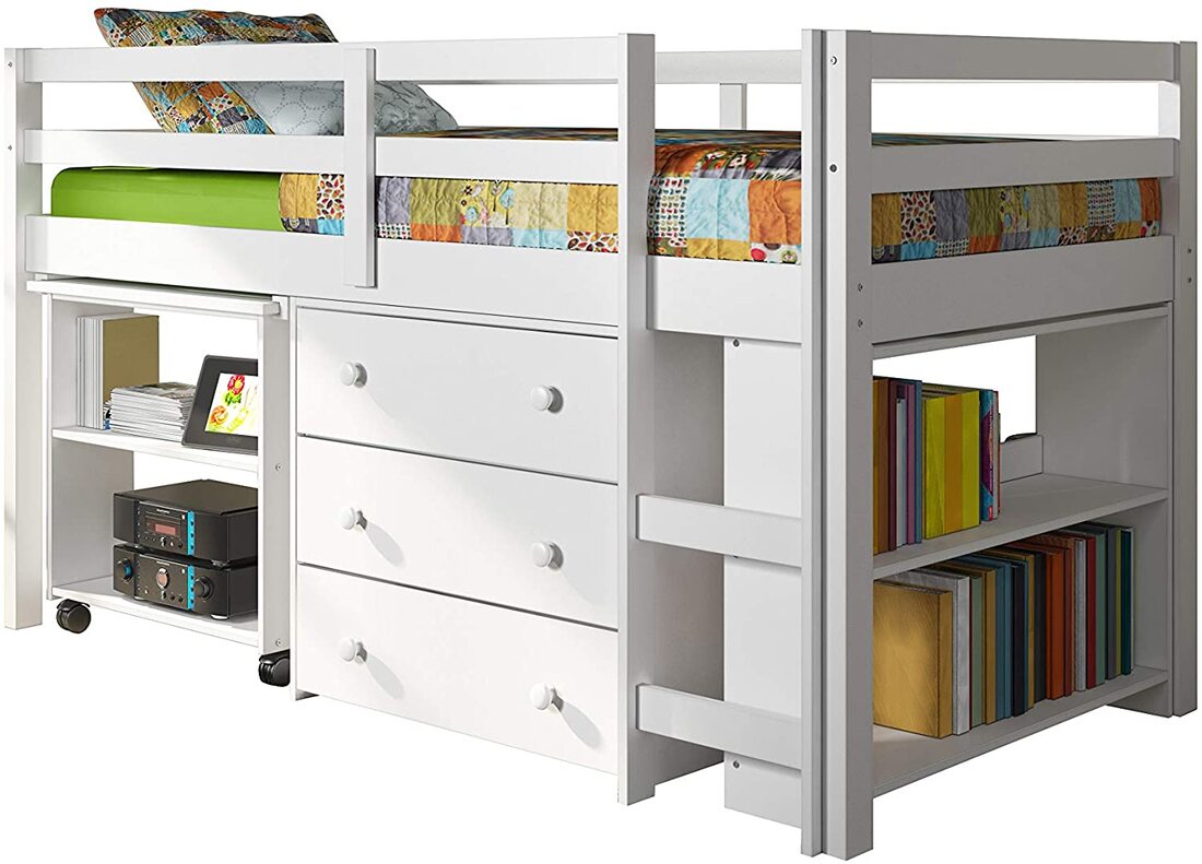 760-TW Loft Bed (White)